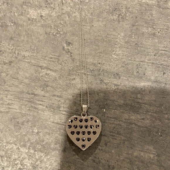 PRICE DROP! 4 cttw Black Spinel Heart Necklace - Picture 7 of 8